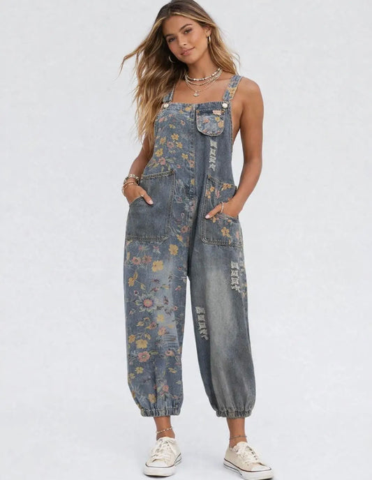 Tropical Hippie Boho Jumpsuit