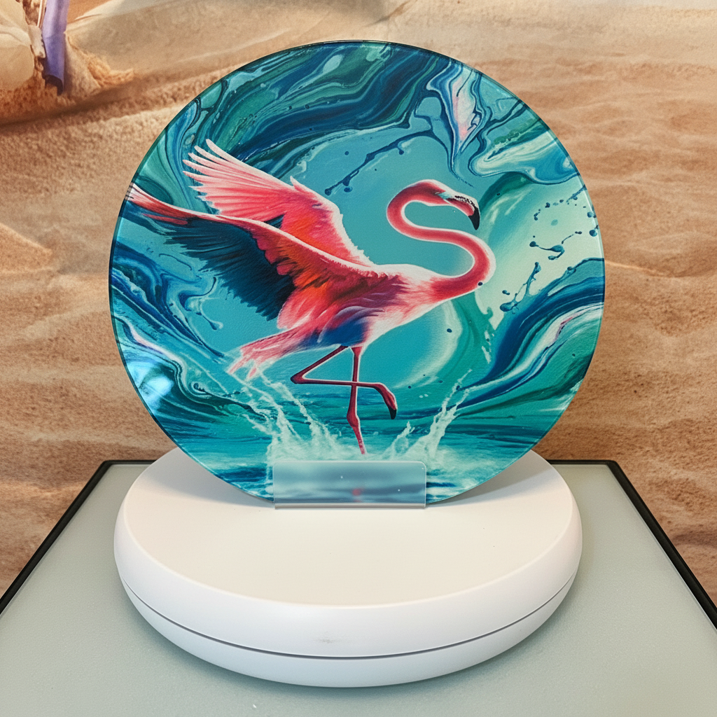 Flamingo Glass Counter Saver
