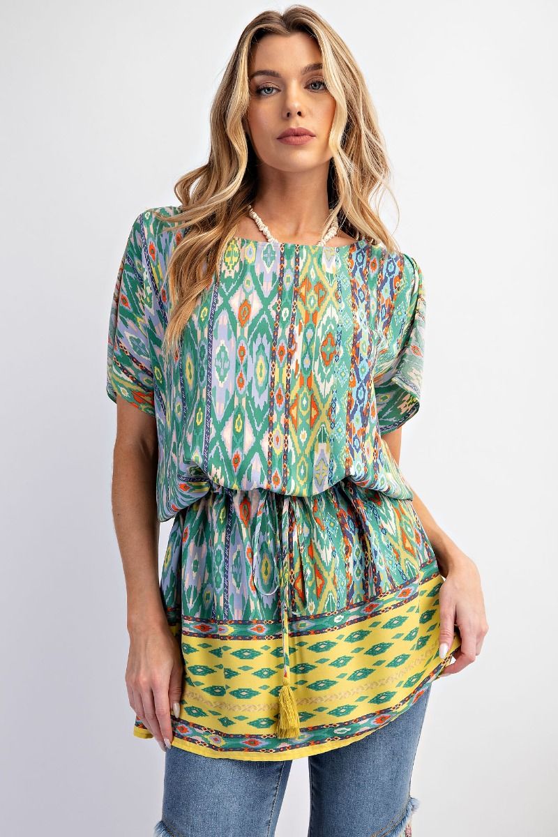 Salt & Sand Challis Tunic Dress