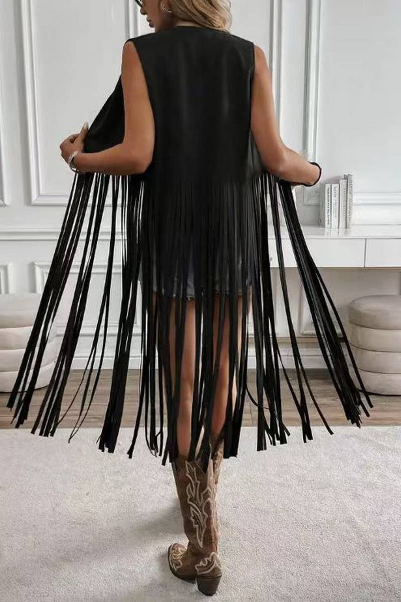 Bimini Sunset Fringe Vest Jacket