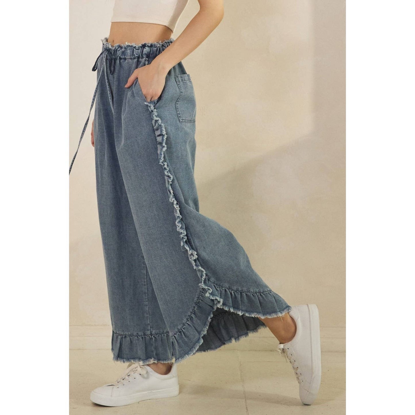 Sandy Shore Ruffle Pants