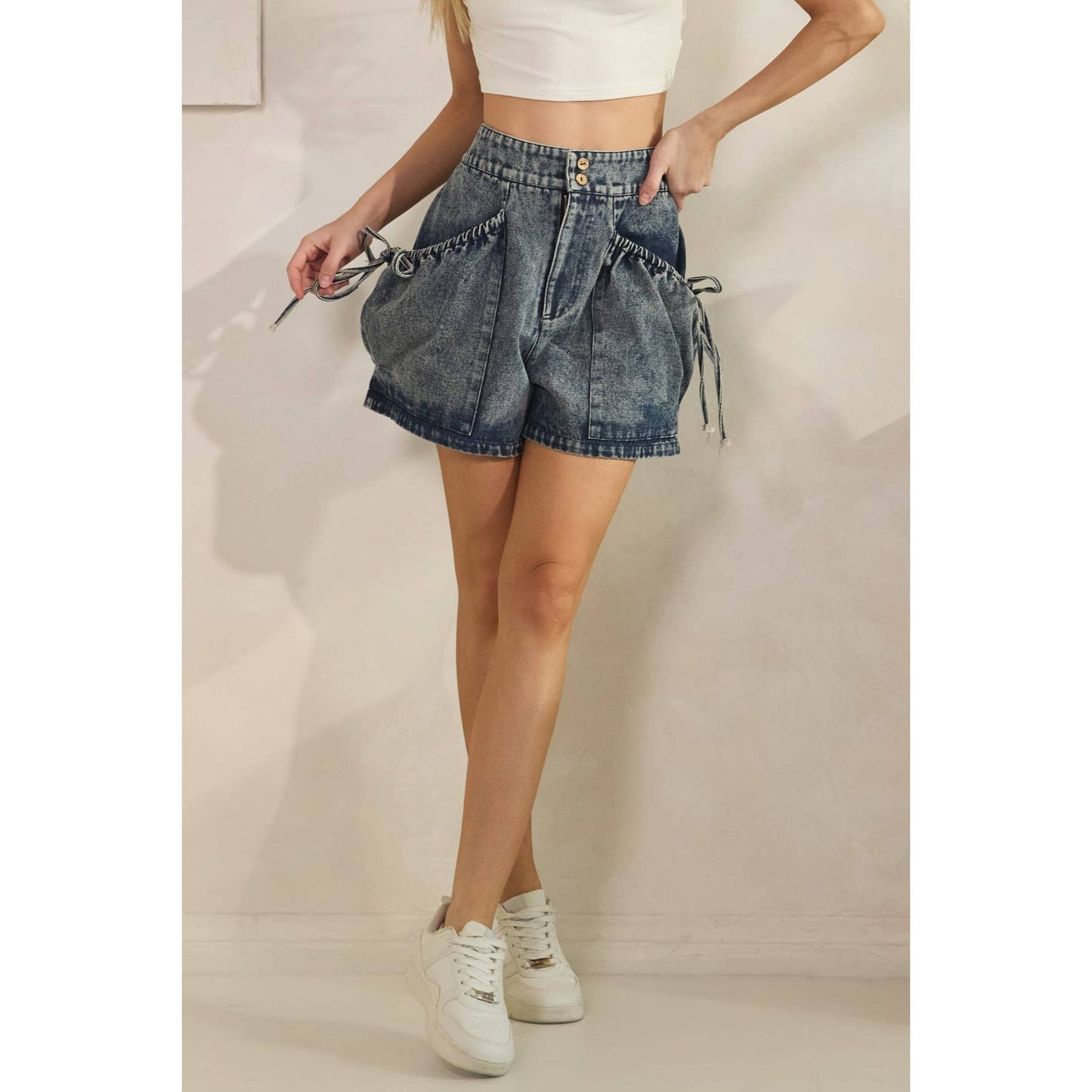 Salty Rebel Pocket Denim Shorts