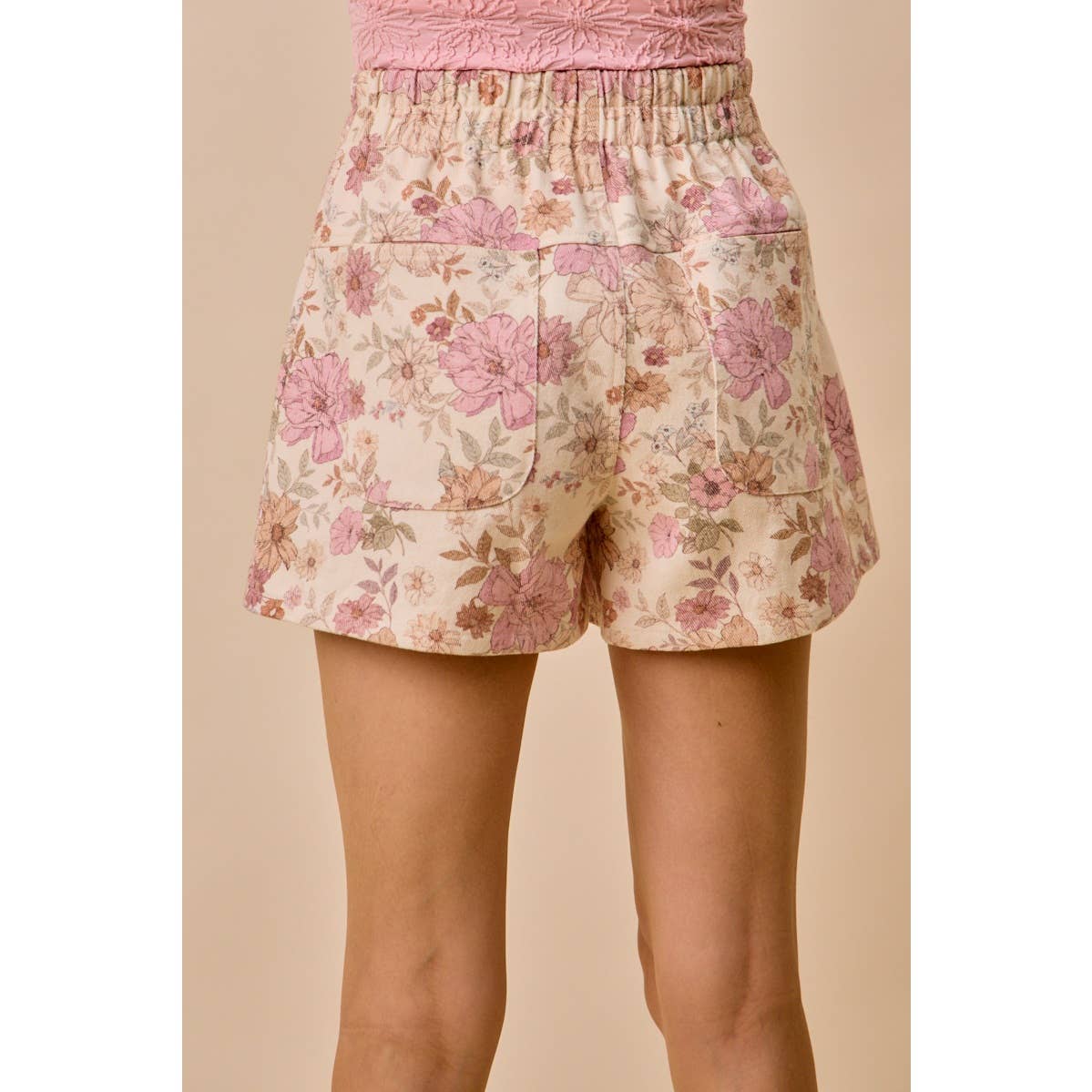 Tideflower Twill Cotton Shorts