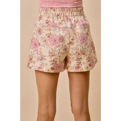 Tideflower Twill Cotton Shorts
