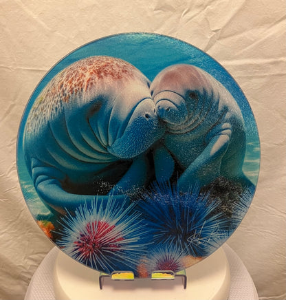 Mother Manatee Glass Counter Saver
