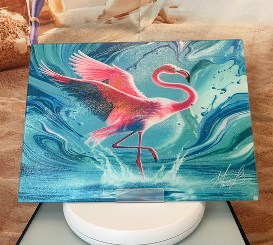 Flamingo Glass Counter Saver