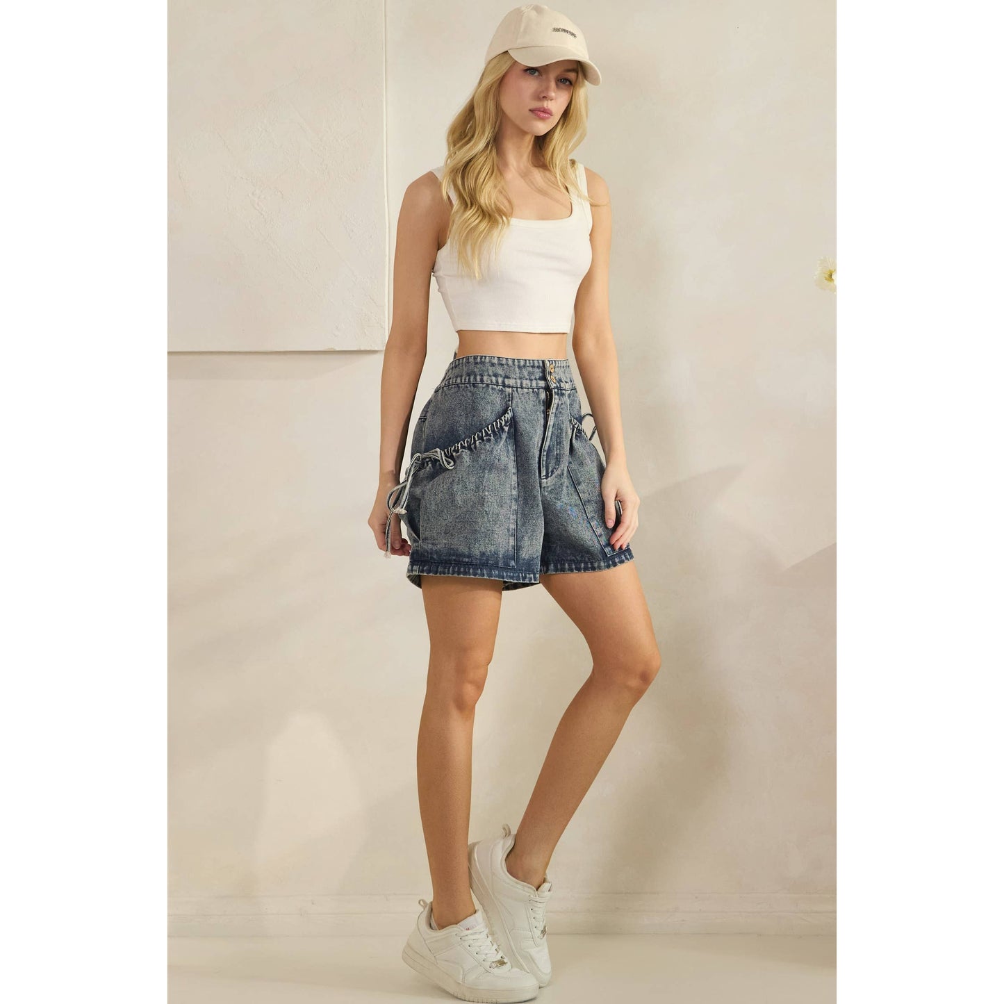 Salty Rebel Pocket Denim Shorts