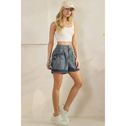 Salty Rebel Pocket Denim Shorts