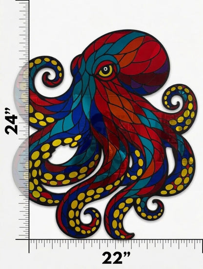 24”x22” Octopus Mirrored Acrylic