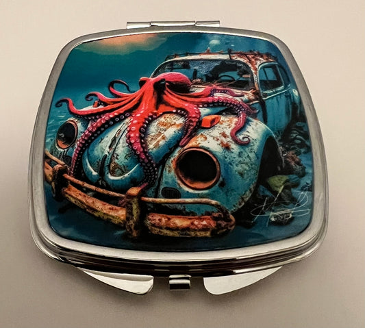 Rusted Octopus Compact Mirror