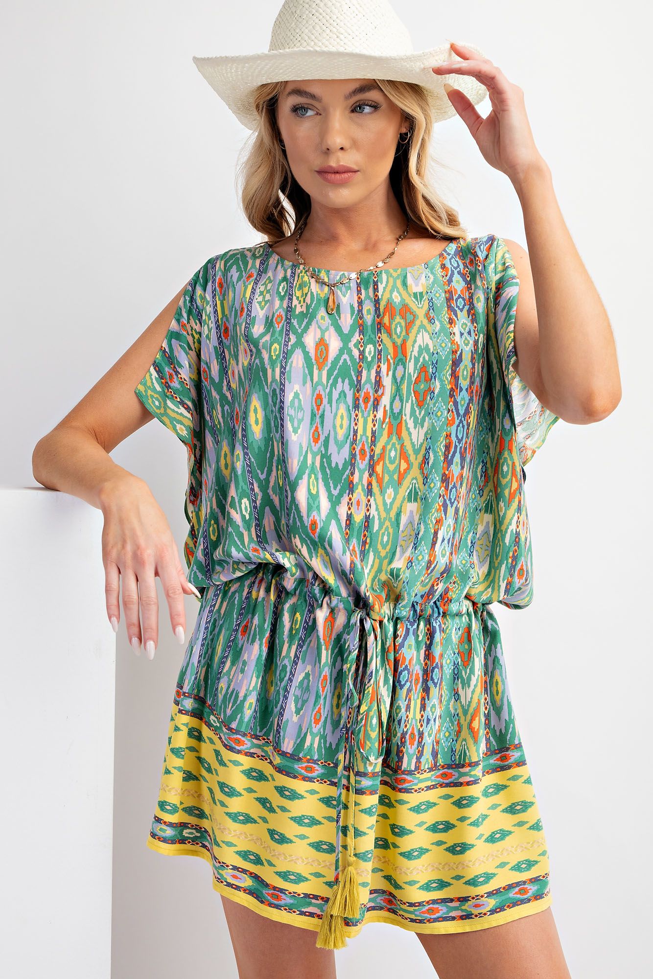 Salt & Sand Challis Tunic Dress