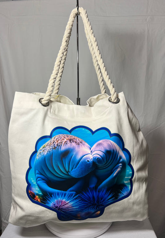 Mother Manatee Hand Bag