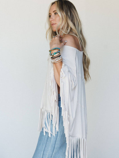 Beachtime Showstopper Fringe Poncho