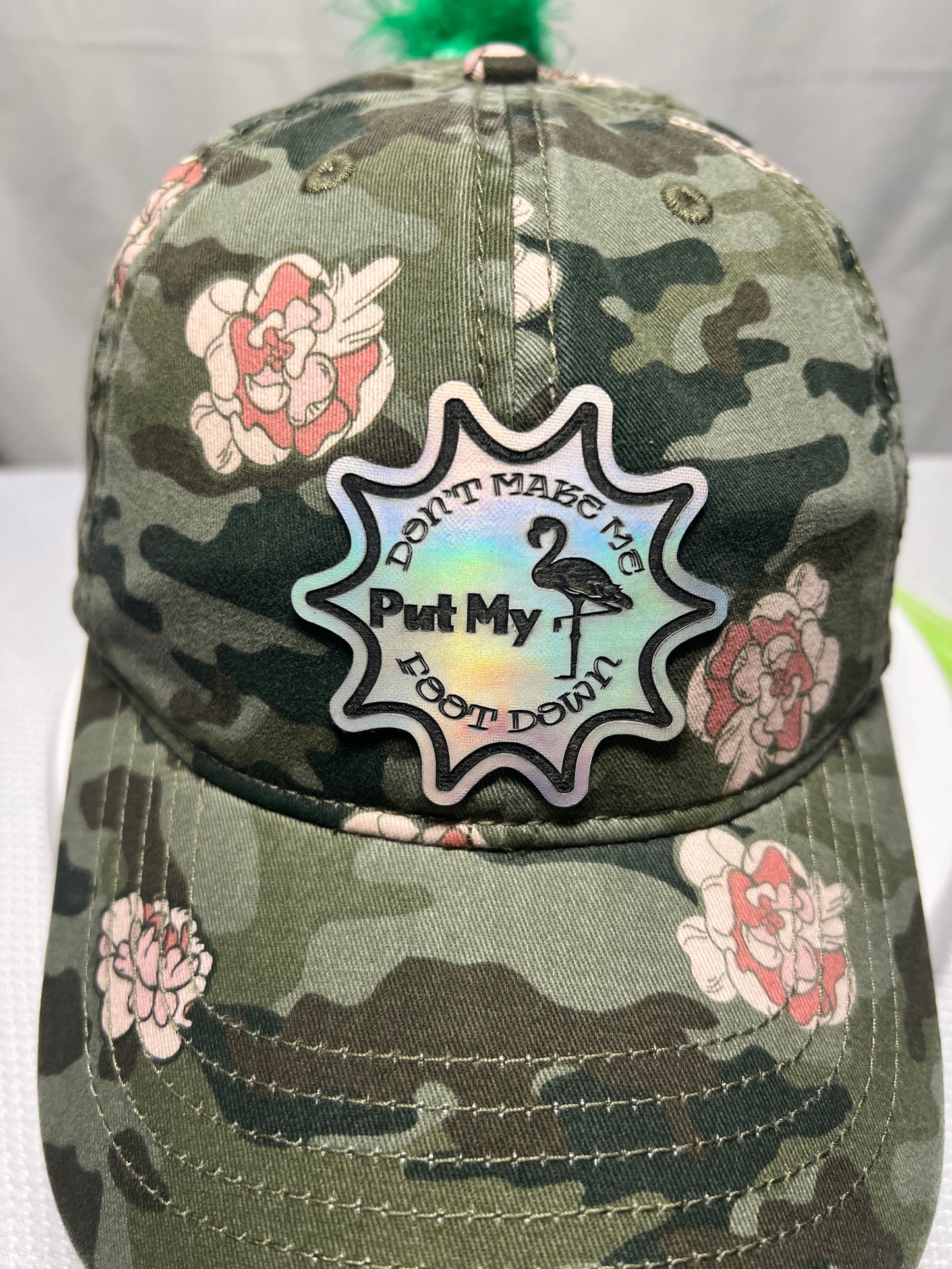 Flamingo Star Leather Patch Hat