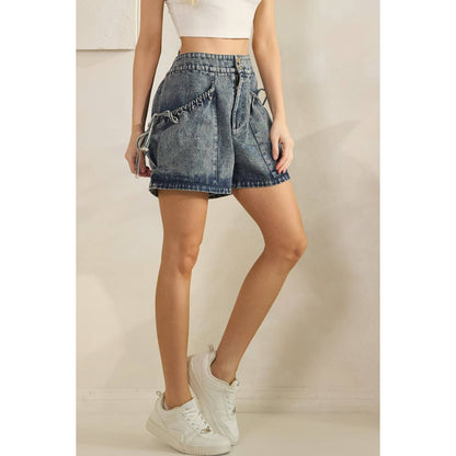 Salty Rebel Pocket Denim Shorts