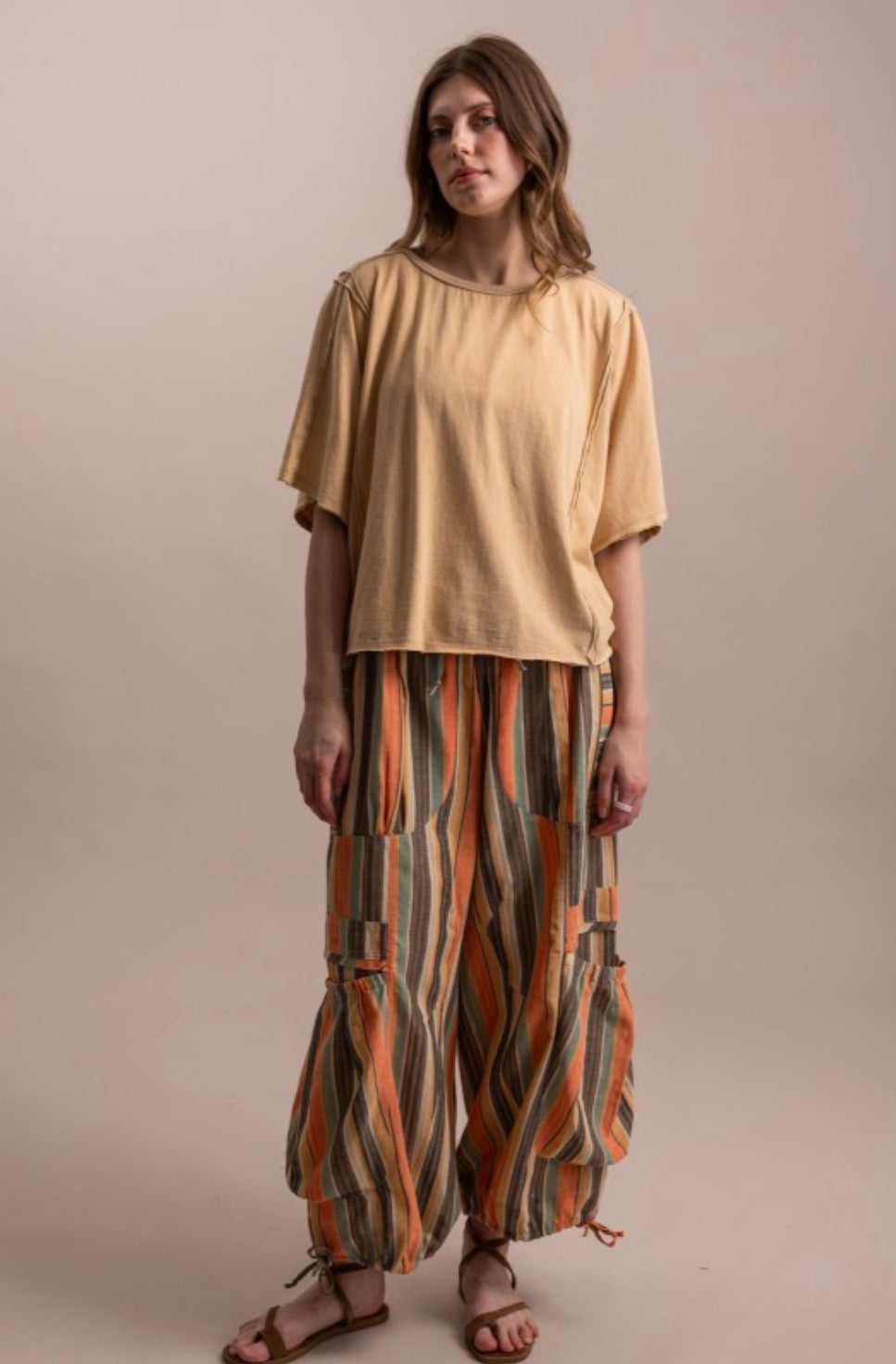 Sun-Kissed Boho Striped Pants