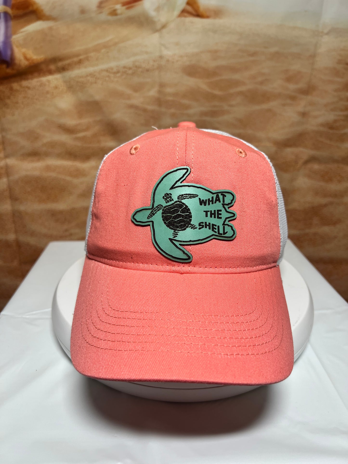 What the Shell Leather Patch Hat