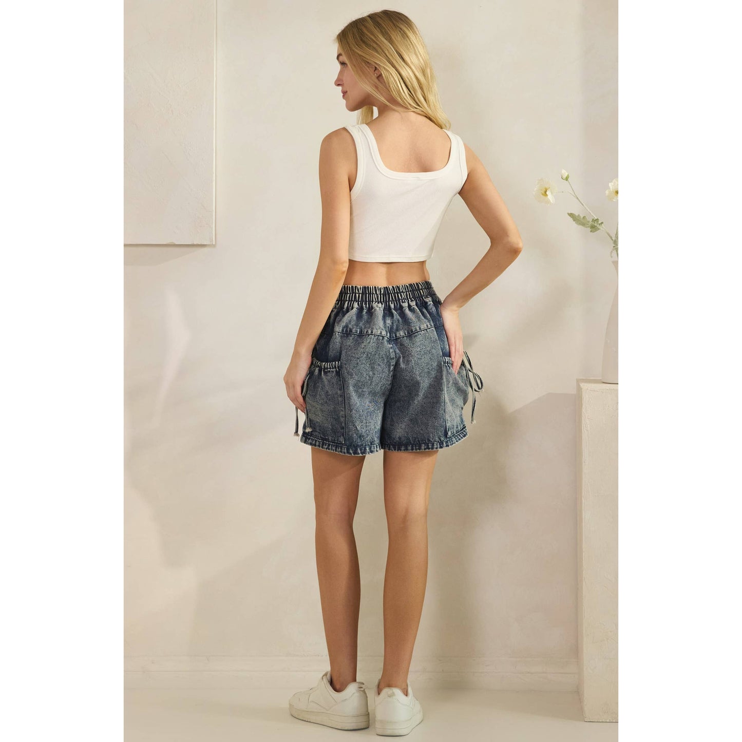 Salty Rebel Pocket Denim Shorts