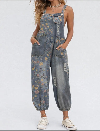 Tropical Hippie Boho Jumpsuit