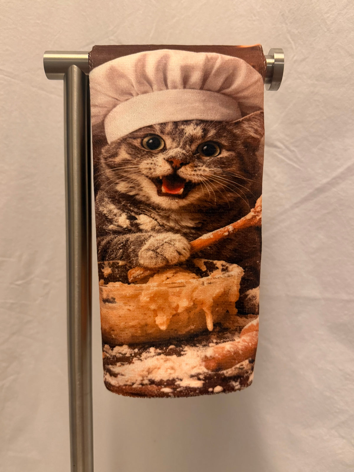 Funny Cat baker hand towel