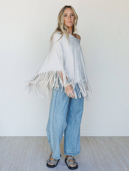 Beachtime Showstopper Fringe Poncho