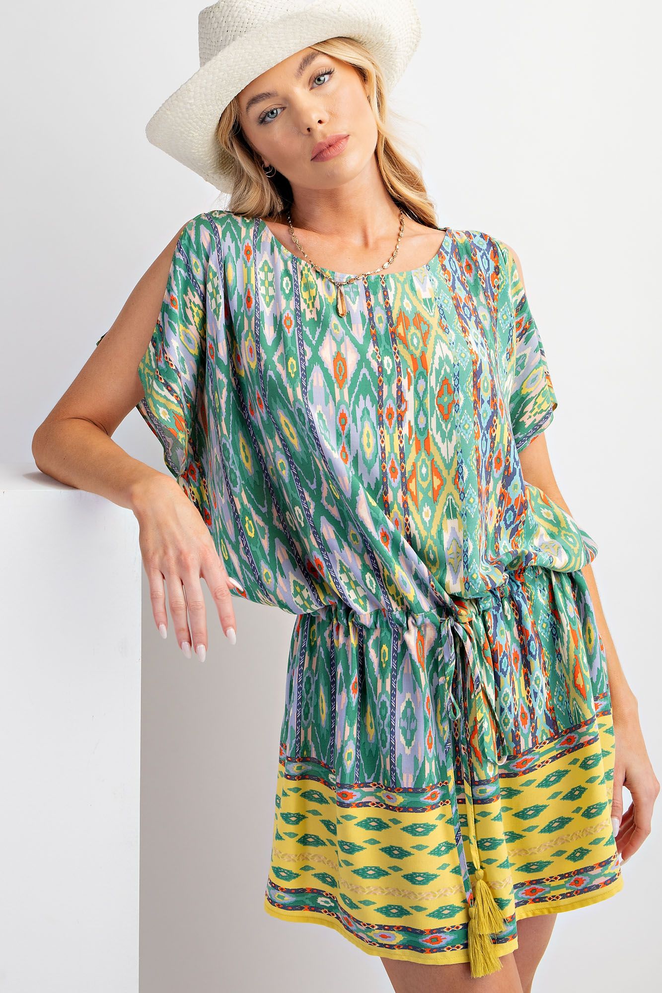 Salt & Sand Challis Tunic Dress