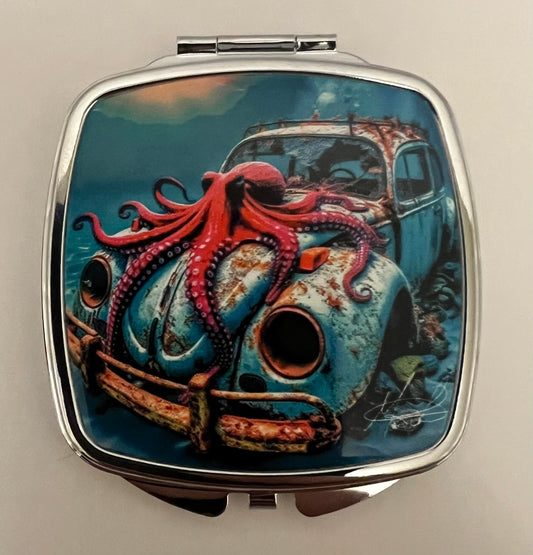 Rusted Octopus Compact Mirror