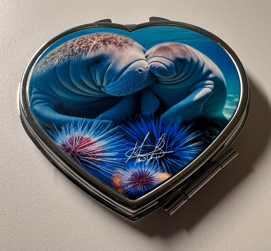 Mother Manatee Compact Mirror