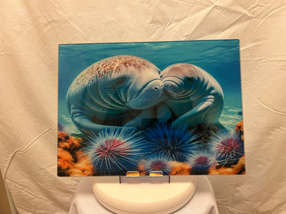 Mother Manatee Glass Counter Saver