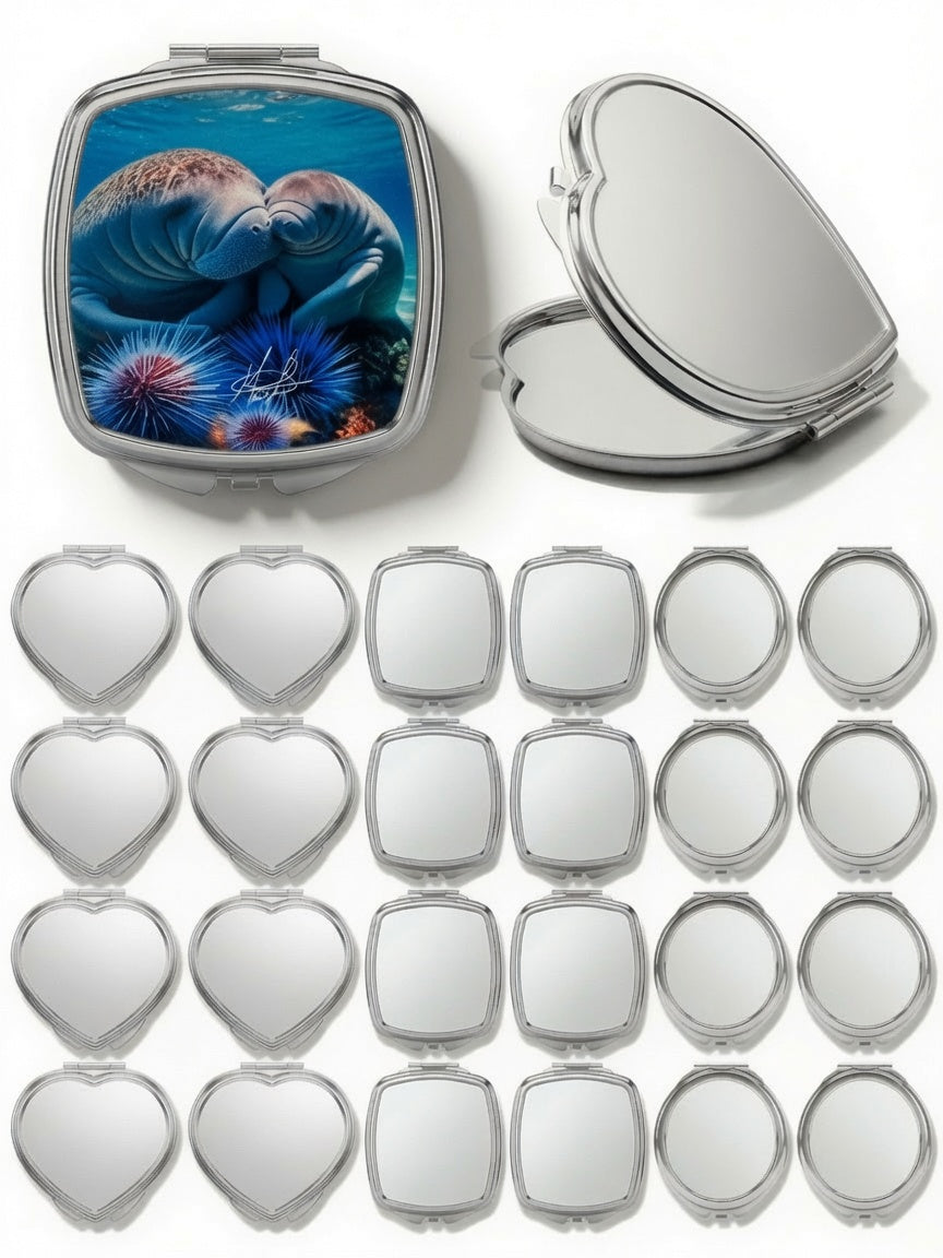 Mother Manatee Compact Mirror