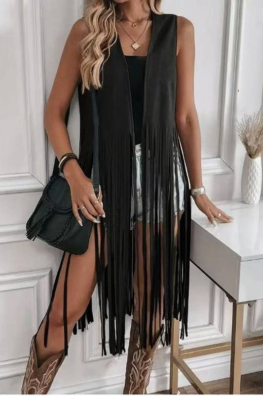 Bimini Sunset Fringe Vest Jacket
