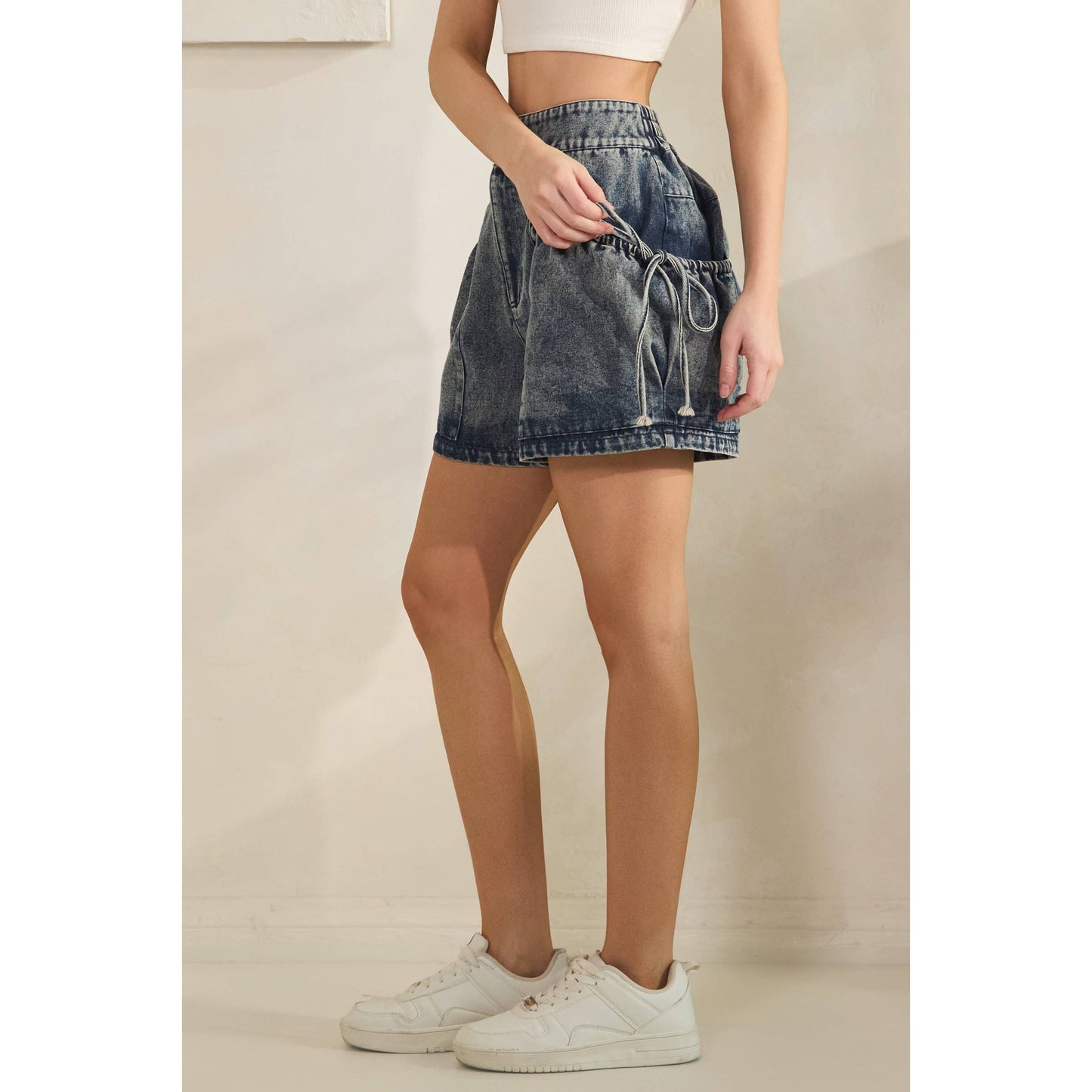 Salty Rebel Pocket Denim Shorts
