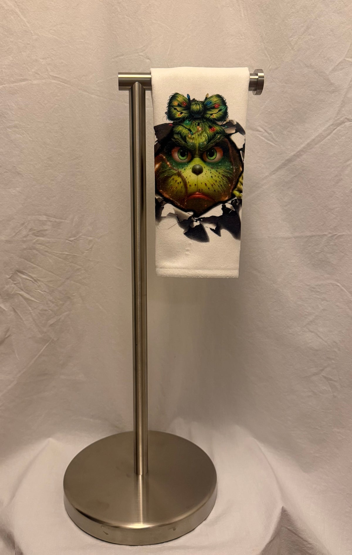 Mrs. Green Christmas hand towel