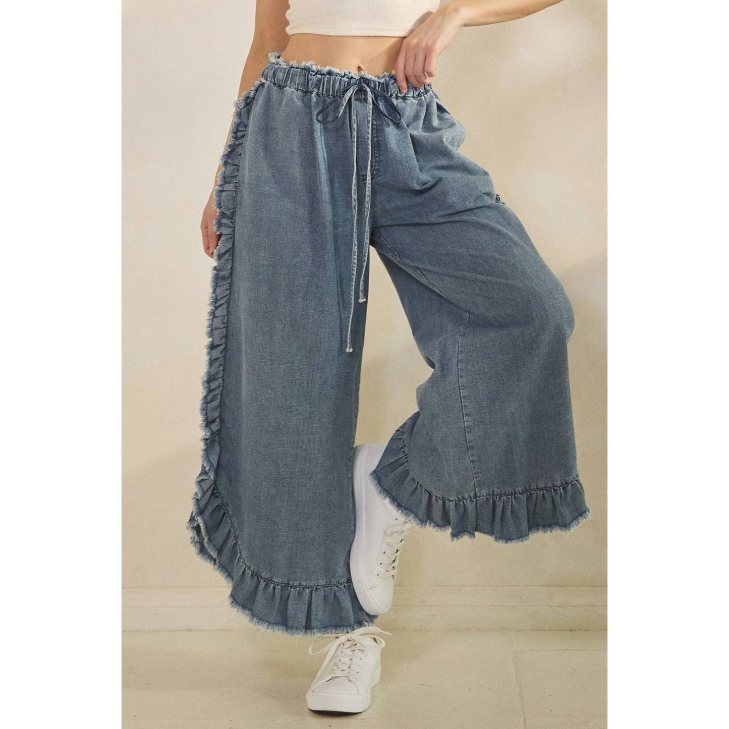 Sandy Shore Ruffle Pants