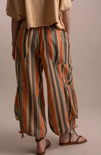 Sun-Kissed Boho Striped Pants