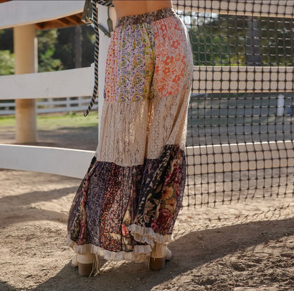 Tropical Boho Lace Pants