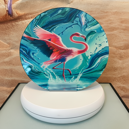 Flamingo Glass Counter Saver