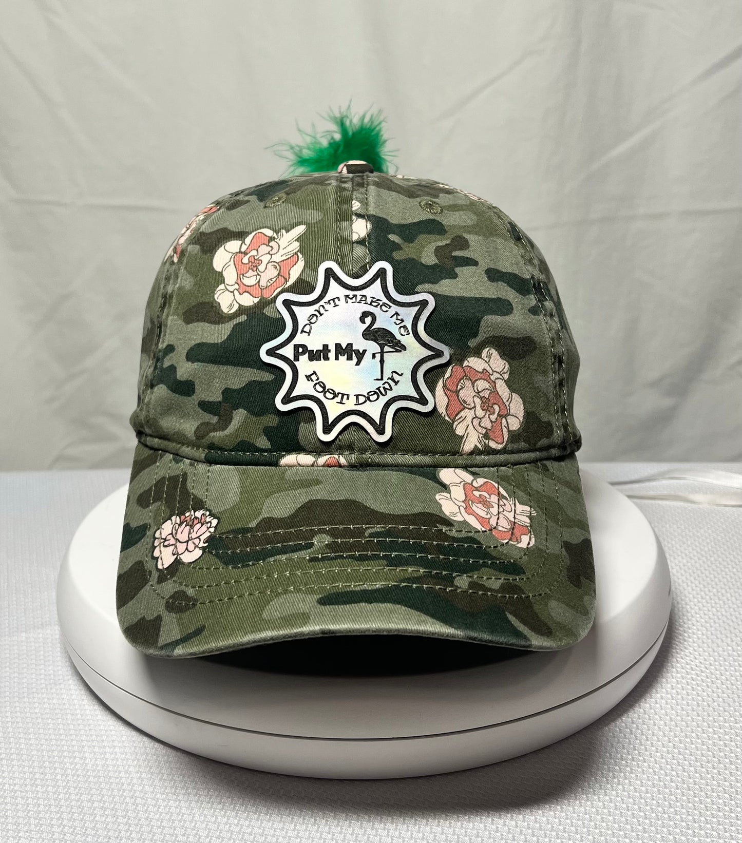 Flamingo Star Leather Patch Hat