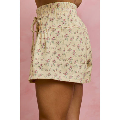Tideflower Pintuck Denim Shorts