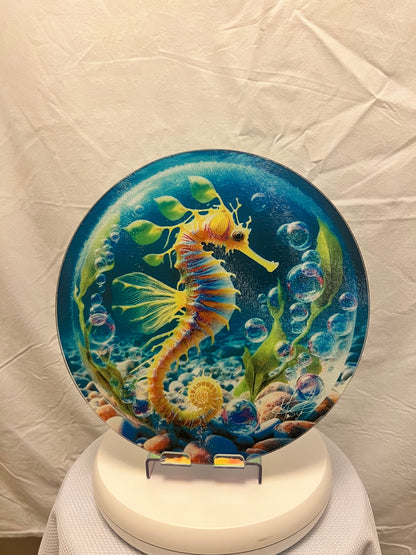 Seahorse Glass Counter Saver