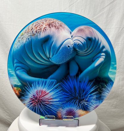 Mother Manatee Glass Counter Saver