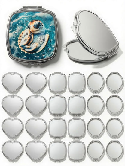 Sunbathing Sea Turtle Compact Mirror