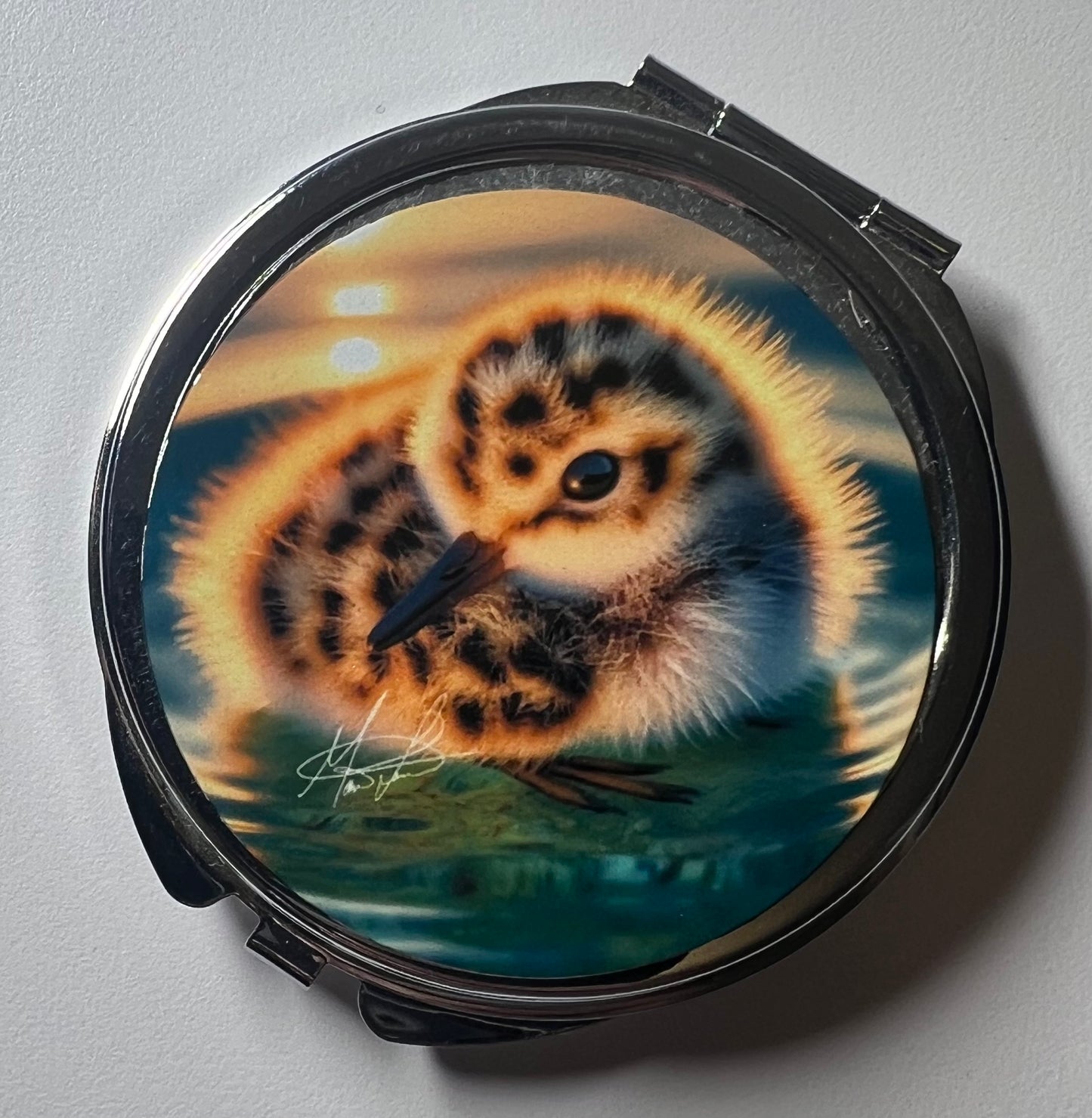 Baby Sandpiper Compact Mirror
