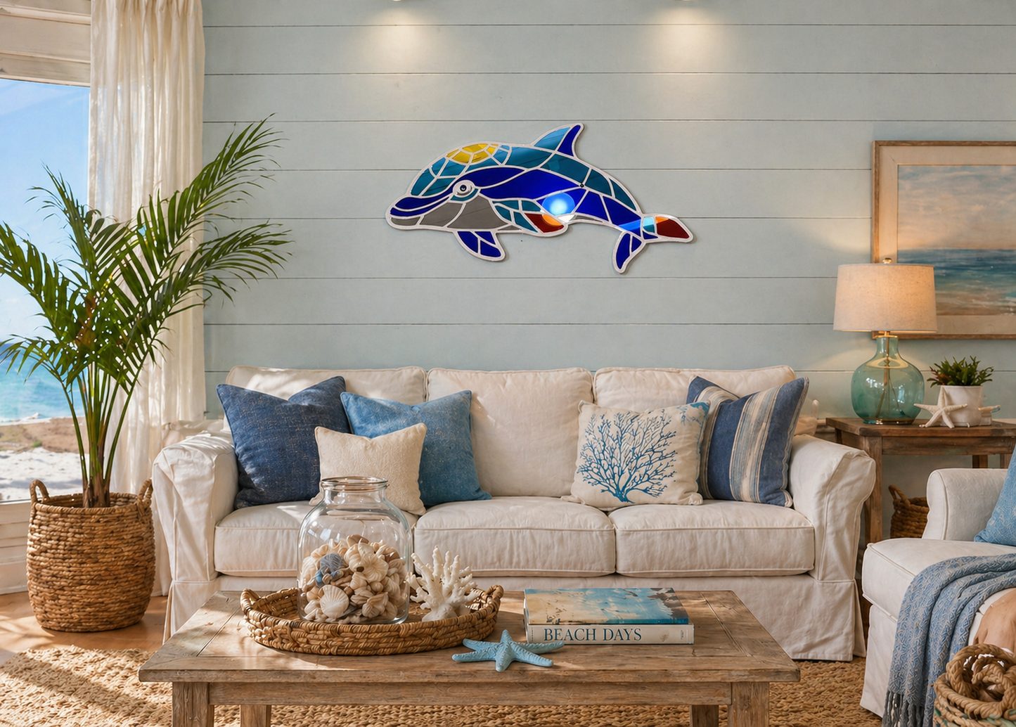 26”x13” Dolphin Mirrored Acrylic