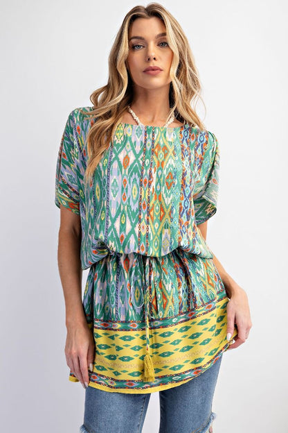 Salt & Sand Challis Tunic Dress