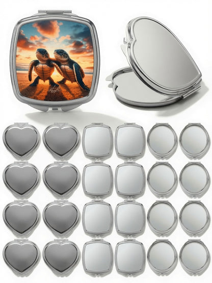 Sea Turtle Love Compact Mirror