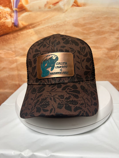 Salty Sweet Manatee Acrylic Patch Hat