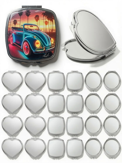Neon Beach Compact Mirror