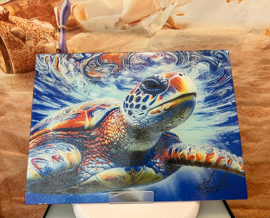 Sea Turtle Glass Counter Saver