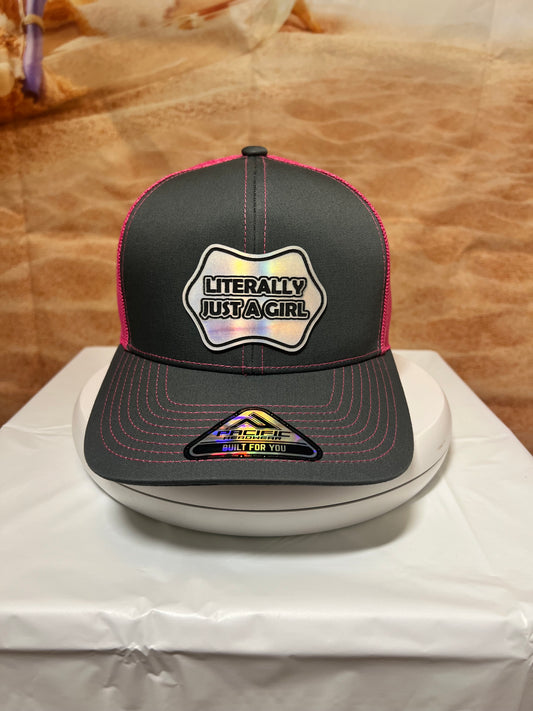 Just a Girl Leather Patch Hat